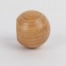 Knob style B 40mm oak lacquered wooden knob